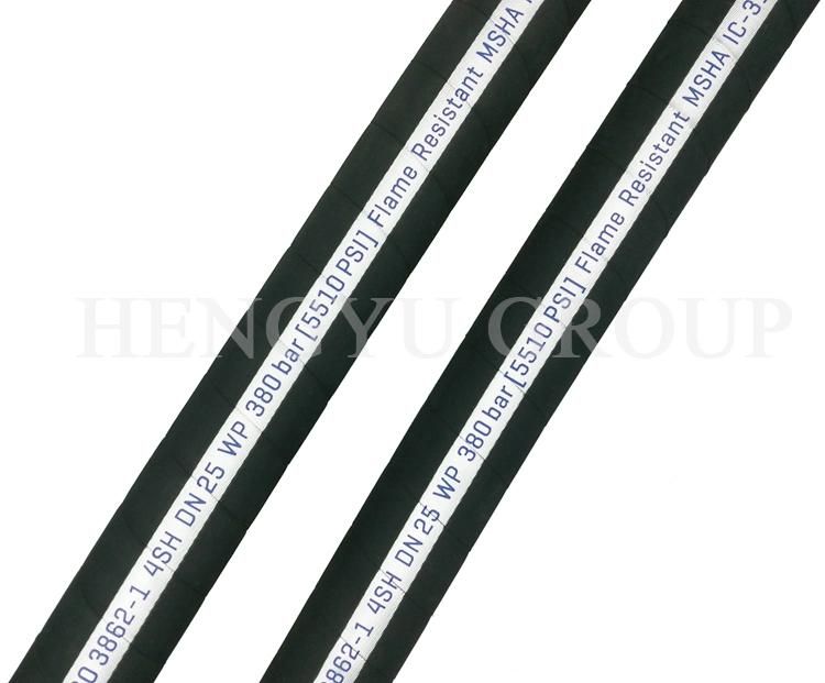 En 856 4sh 1.5 Inch ID 4 Layers Steel Wire High Pressure Rubber Hose