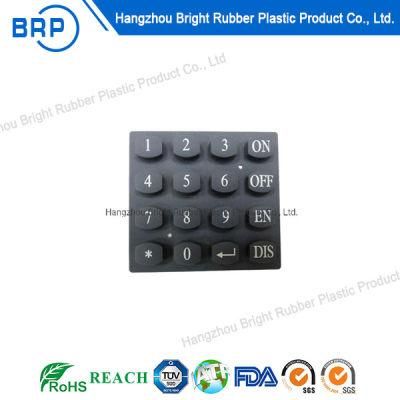Hot Selling Customized Waterproof Membrane Switch Rubber Silicon Keypad