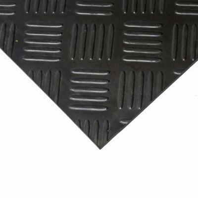 Industrial Checker Rib Rubber Sheet in Roll, Acid Resistant Rubber Sheet