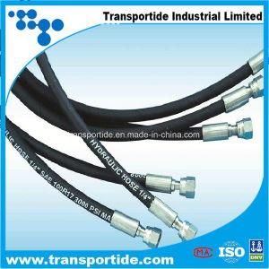 1 or 2 Braids of High-Tensile Steel Wire SAE 100 R17 Hydraulic Rubber Hose