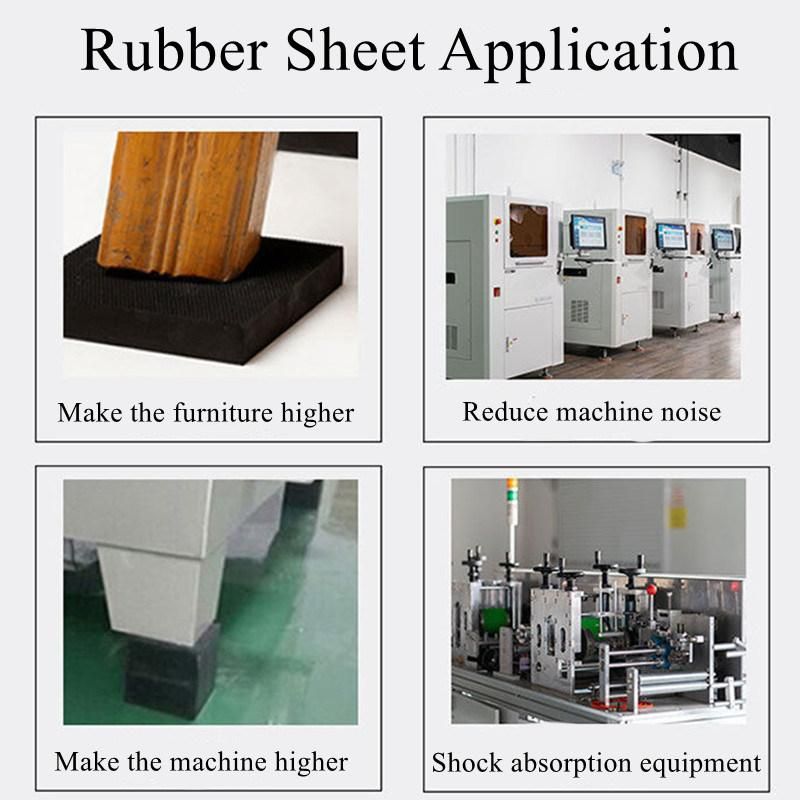 Fire Retardation 1.3-1.7g/cm3 Industrial Neoprene Rubber Sheet Rubber Mat Gaskets