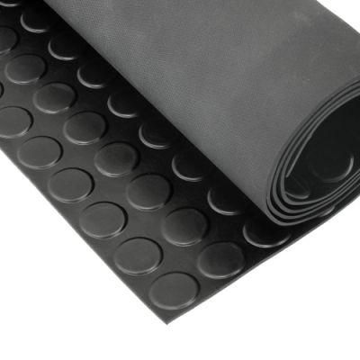 Hot Sale Industrial 3-10mm Thickness Coin Pattern Rubber Mat with Penny Design Garage Rubber Sheet