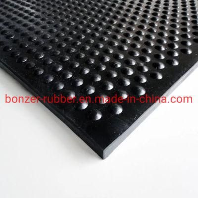 Economy Black Stud Top Cow Pig Rubber Matting Flooring Sheet
