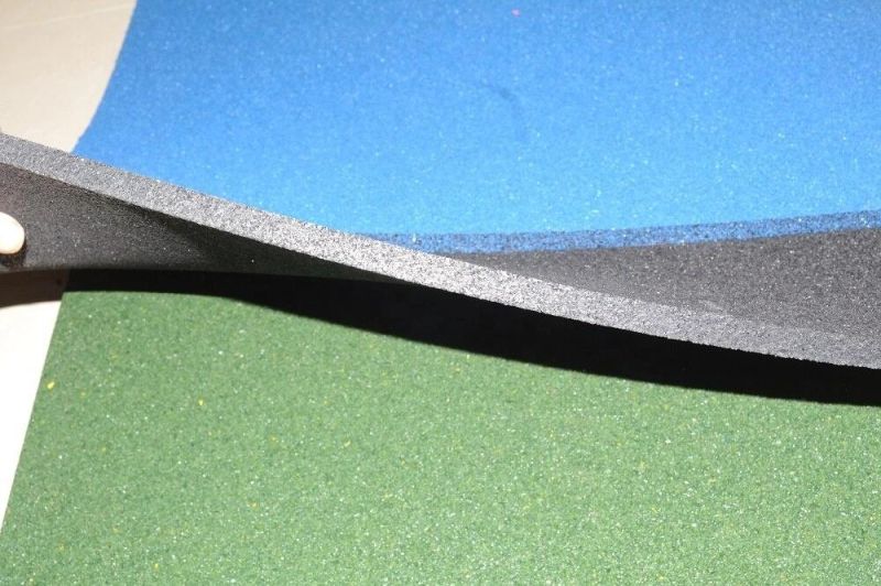 3/4 Inch Thick Rubber Studded Floor Tile Gym Mats