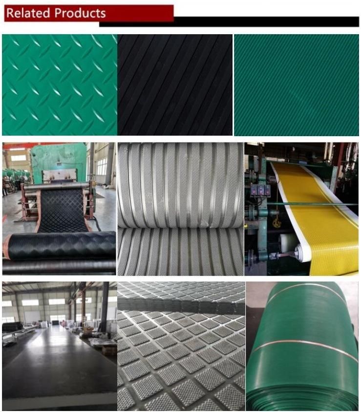 Checker NBR/SBR/Cr/EPDM/Nr PVC Silicone Rubber Sheet