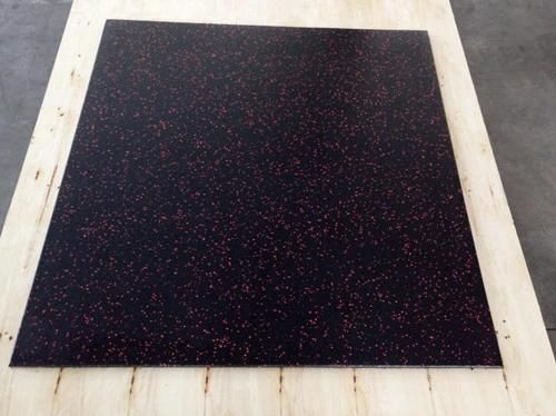 Gym Rubber Tiles with Colorful Fleck /Gym Rubber Floor Sports Mats