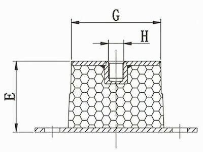 Dbl Rubber Mounts, Dbl Rubber Mounting, Dbl Rubber Shock, Dbl Rubber Absorber, Dbl Rubber Shock Absorber (3A4014)