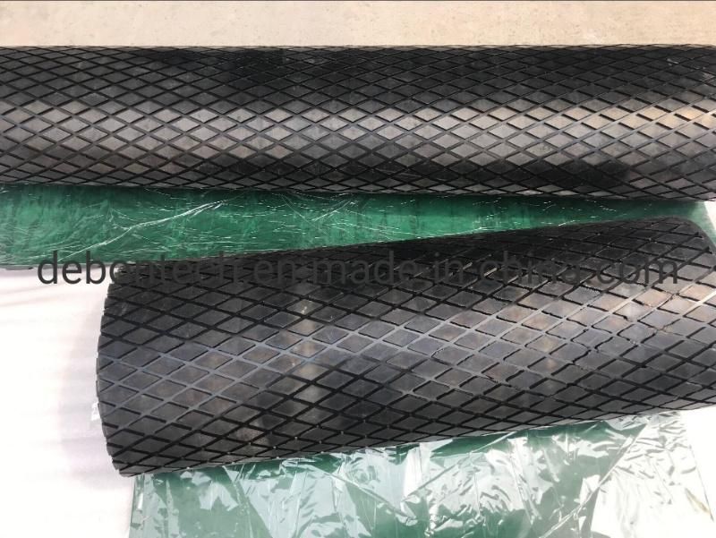 Conveyor Drive Drum Pulley Vulcanized Rubber Sheet Rubber Conveyor Pulley Lagging