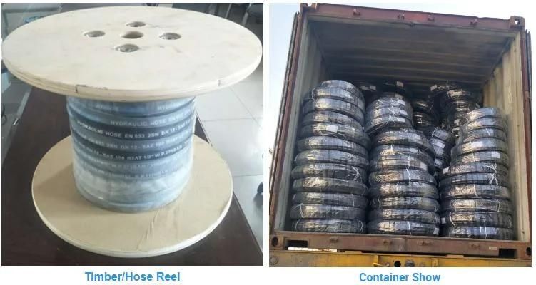High Quality and 4 or 6 High Tensile Steel Wire Spiral Rubber Hose SAE100r13 SAE 100r15