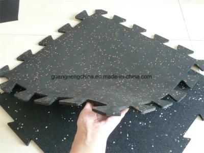 Oil Resistance Rubber Mat, Anti-Slip Interlocking Gym Rubber Floor Mat, Outd or Rubber Mat