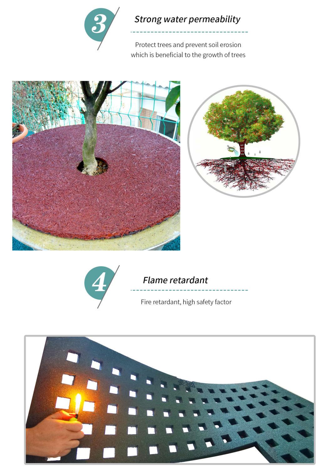 Factory Customized Recycled Colored Soft Playground EPDM Rubber Mulch for Tree Ring for Garden with CE/En71/En1177/Reach/ISO10140