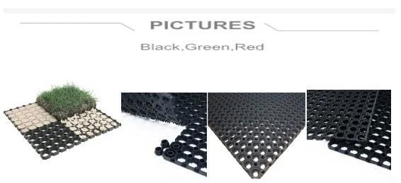 Drainage Anti Slip Rubber Hollow Mat for Outdoor Courtyard
