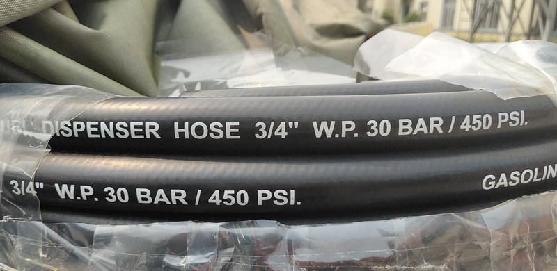 Muti-Fuel Gasoline Resistant Flexible Softwall Gas Pump Hose 3/4 Inch I. D.