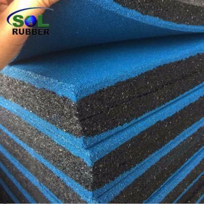 Noise Absorption Commercial Safety Rubber Flooring Playgroud Mat with Pattern
