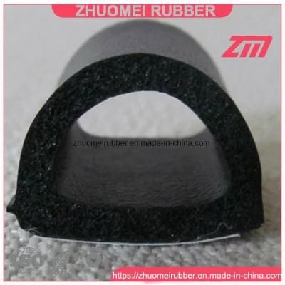 EPDM Sponge Rubber Extrusion D Profile