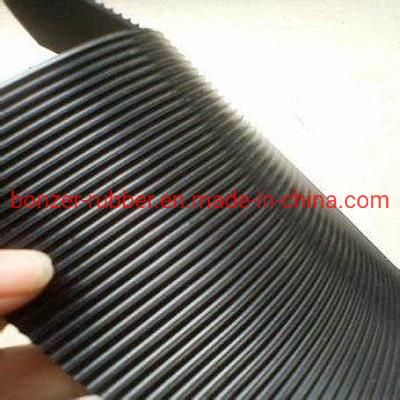 Anti-Skid Fine Ribbed Rubber Sheet / Corrugated Rubber Sheet