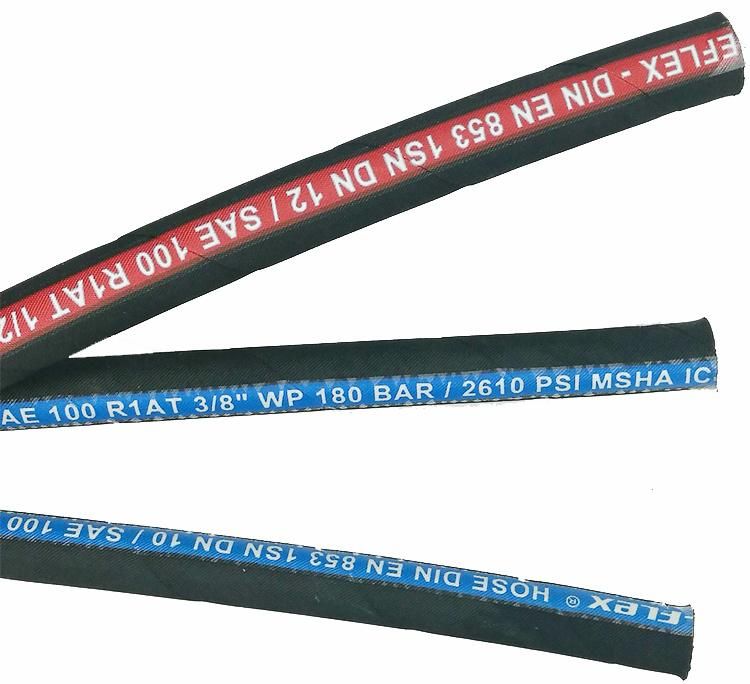 Hebei One Layer Braided Hose Factory Made Hydraulic Hose with High Press Flexible Tubing