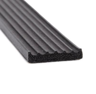 Ribbed Style Self Adhesive Sponge Rubber Strip