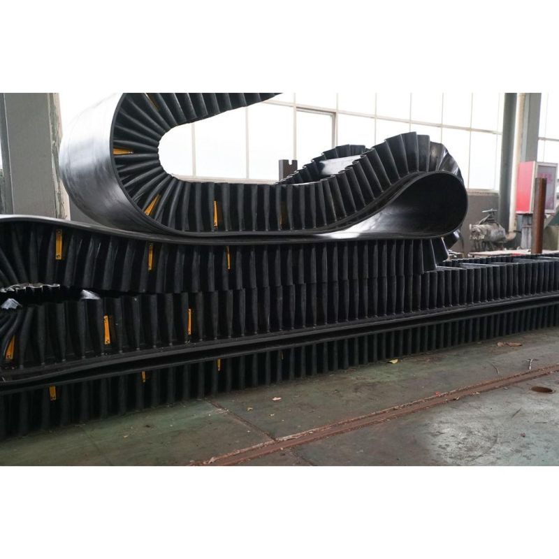 Steel Reinforced Rubber Sidewall Conveyor Belt for Power Plant