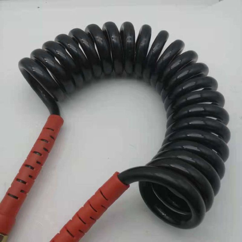 Coiled Air Hose Flex Coil Compressor Customized Length Spiral Hose with Connectors