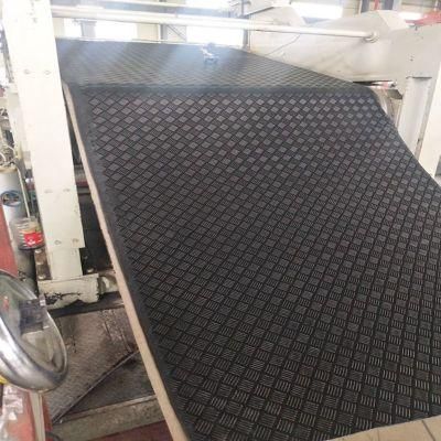 Checker Plate Rubber Matting Broad Corrugated Mat for Trucks
