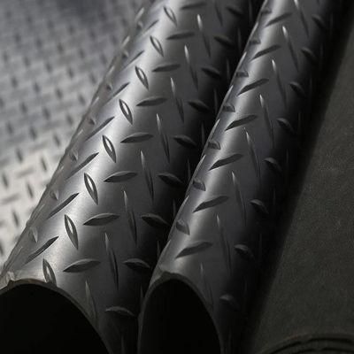 2m Width Colored Anti-Slip Diamond Rubber Door Mat Industrial Rubber Floor Mat