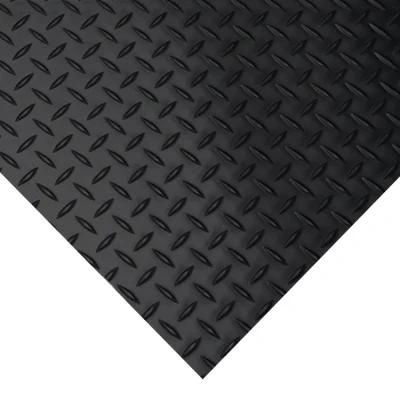 Custom Design Diamond Pattern Nr/ NBR/ EPDM/ Cr/ SBR Anti Slip Rubber Mat