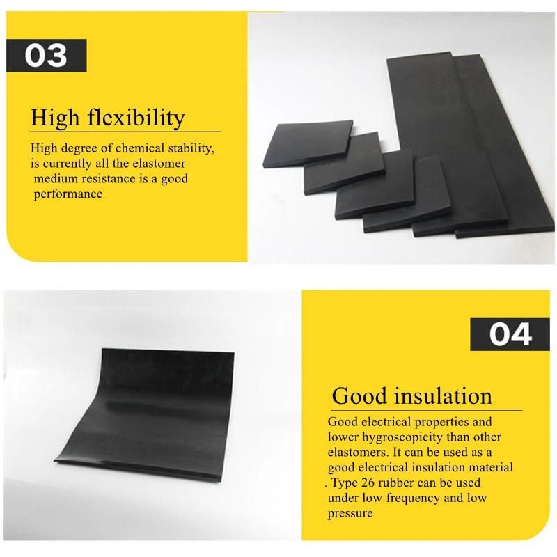 Good Electrical Insulation Properties NBR Rubber Sheet Industrial Rubber Mat