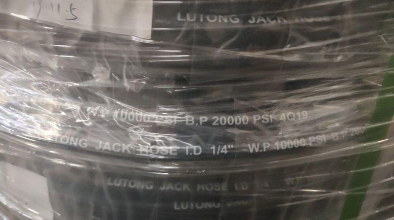 Two Steel Wire Braid Power Jack Hose for Lifting