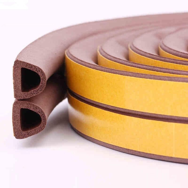 Extrusion Foam Sponge Rubber Sealing Strip with Self-Adhesive for Wooden Door and Window
