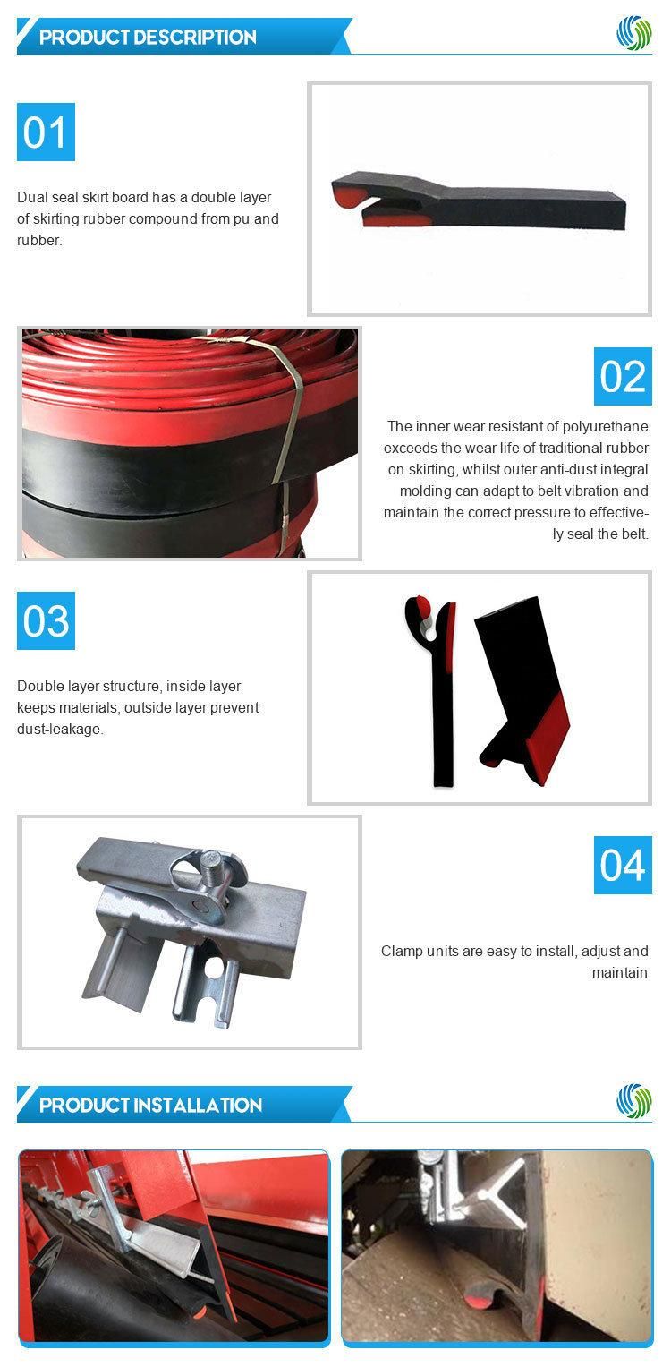 Conveyor Sealing Skirt Polyurethane Skirt Board