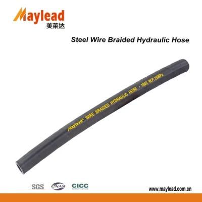 1602 High Pressure Hydraulic Steel Wire Braided Rubber Hose Good Quality