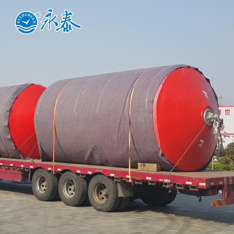 Pneumatic Floating Rubber Fender with Chain-Tyre-Net