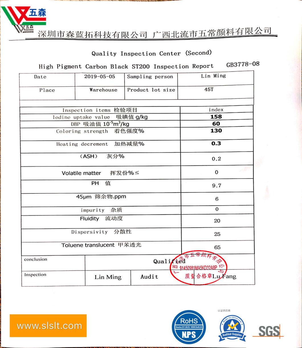 Made in China with High Color Carbon Black Ink Paintst100 St200 St600
