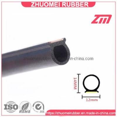 Soundproof D Shape 3m Auto Door Rubber Seal