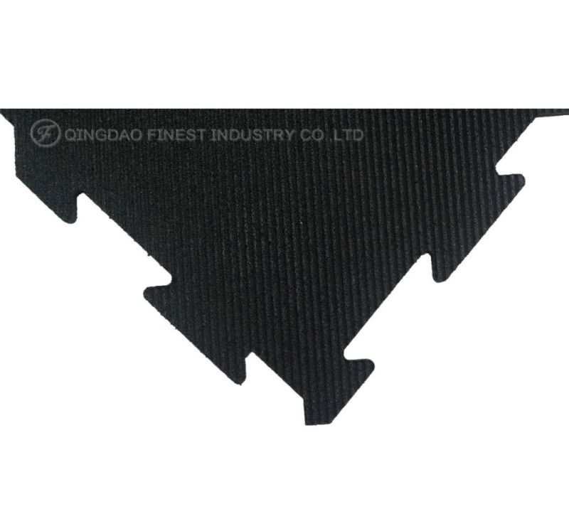 High Density Interlocking Gym Rubber Flooring Jigsaw Rubber Mat for Crossfit