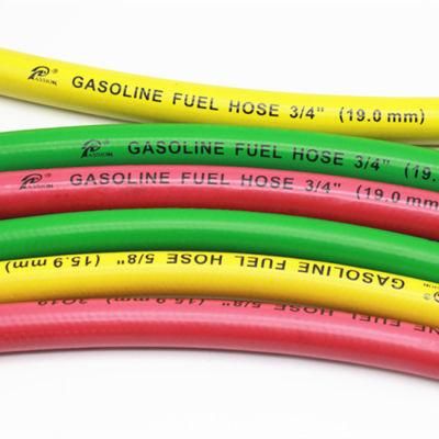 5/8&quot; Green Red Yellow Flexible Fuel Petrol Hose with Copper