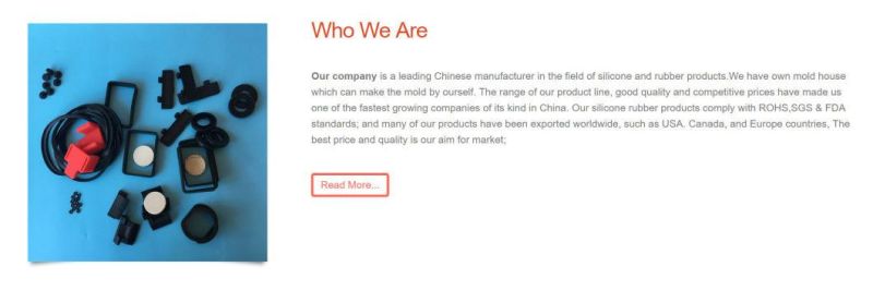 OEM Custom Molded Silicone Rubber Parts NBR EPDM Rubber Products for Auto Parts