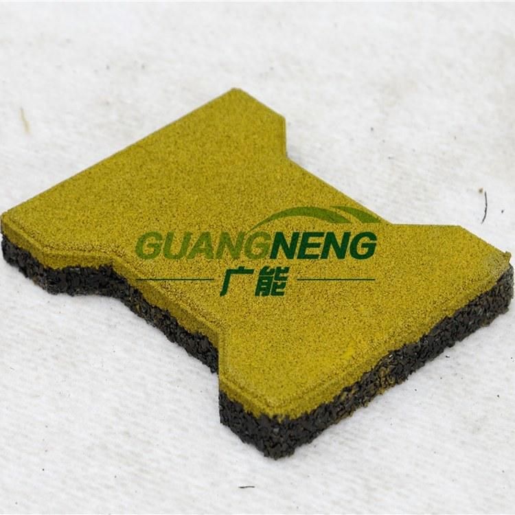 Dog-Bone Rubber Tile Paver, Playground Rubber Mat, Gym Mat