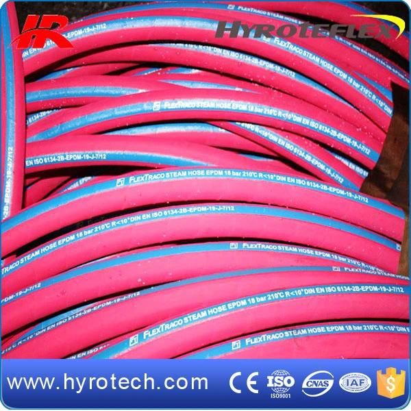 Flexible Red Cloth Surface EPDM Steam Rubber Hose