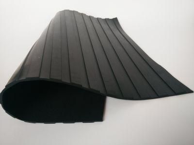 Anti-Slip Wide/Broad Ribbed Rubber Sheet Flooring Matting for Workshop