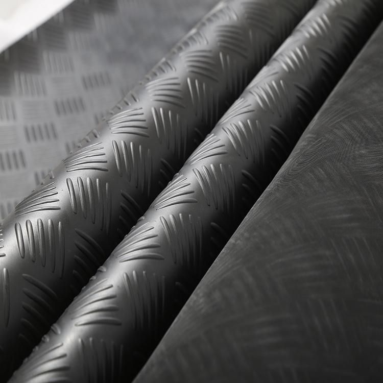 Checker 5 Bars Shaped Roll, 3-10 mm, Non Slip and Flexible Rubber Floor Mat Sheeting