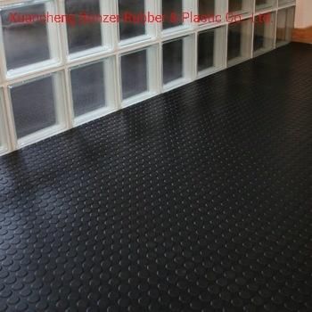Antislip Rubber Sheet Coin Circular Rubber Sheet for Car Mat/Garage/Workshop/Supermarket