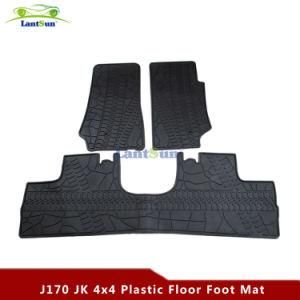 Rubber Plastic Floor Foot Mat for Jeep Wrangler Jk