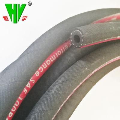 High Performance SAE100 R6 Blue Hydraulic Hose Available Rubber 1 4 Fuel Hose