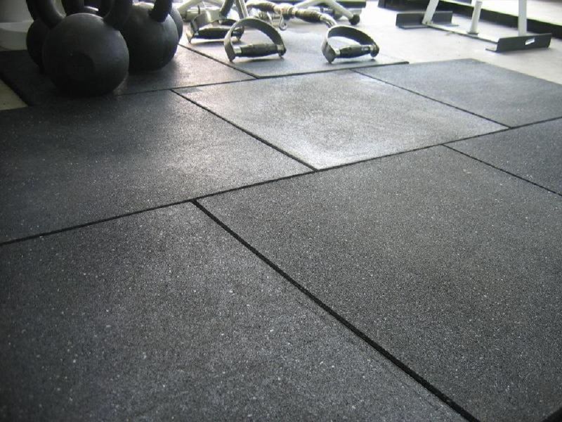 EPDM Speckled Rubber Flooring Tiles for Home and Commercial Gyms