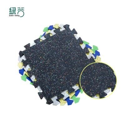 High Quality Seamless Antislip Interlocking Carpet Gym Rubber Flooring Tiles