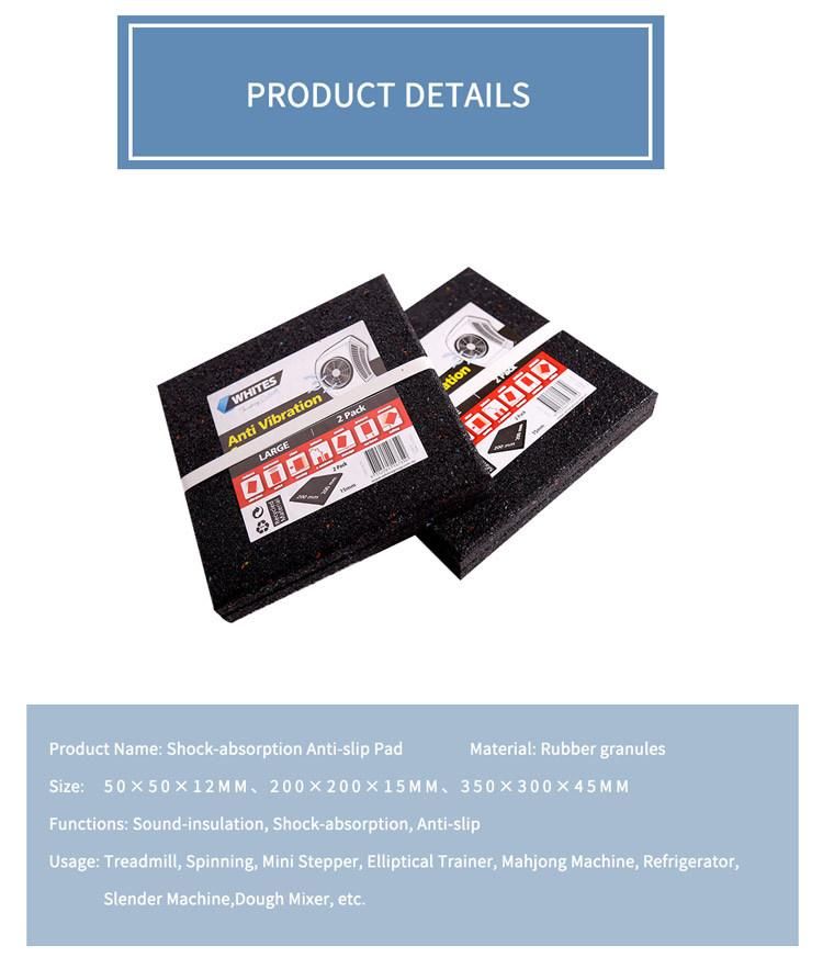 Shock Resistant Rubber Mats Used Under Treadmill