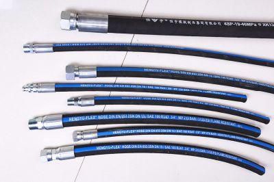 SAE100r2at DIN En853 2sn Fabric Cover High Pressure Rubber Hose