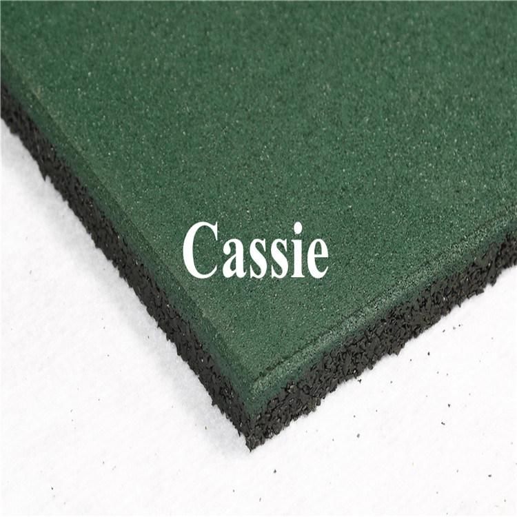 Gym Rubber Flooring Tile/ Kindergarten Square Rubber Mat